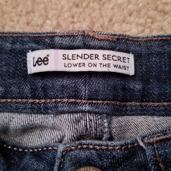 Lee Dark Wash Slender Waist Sequin Bootcut Jeans - Picture 4 of 14